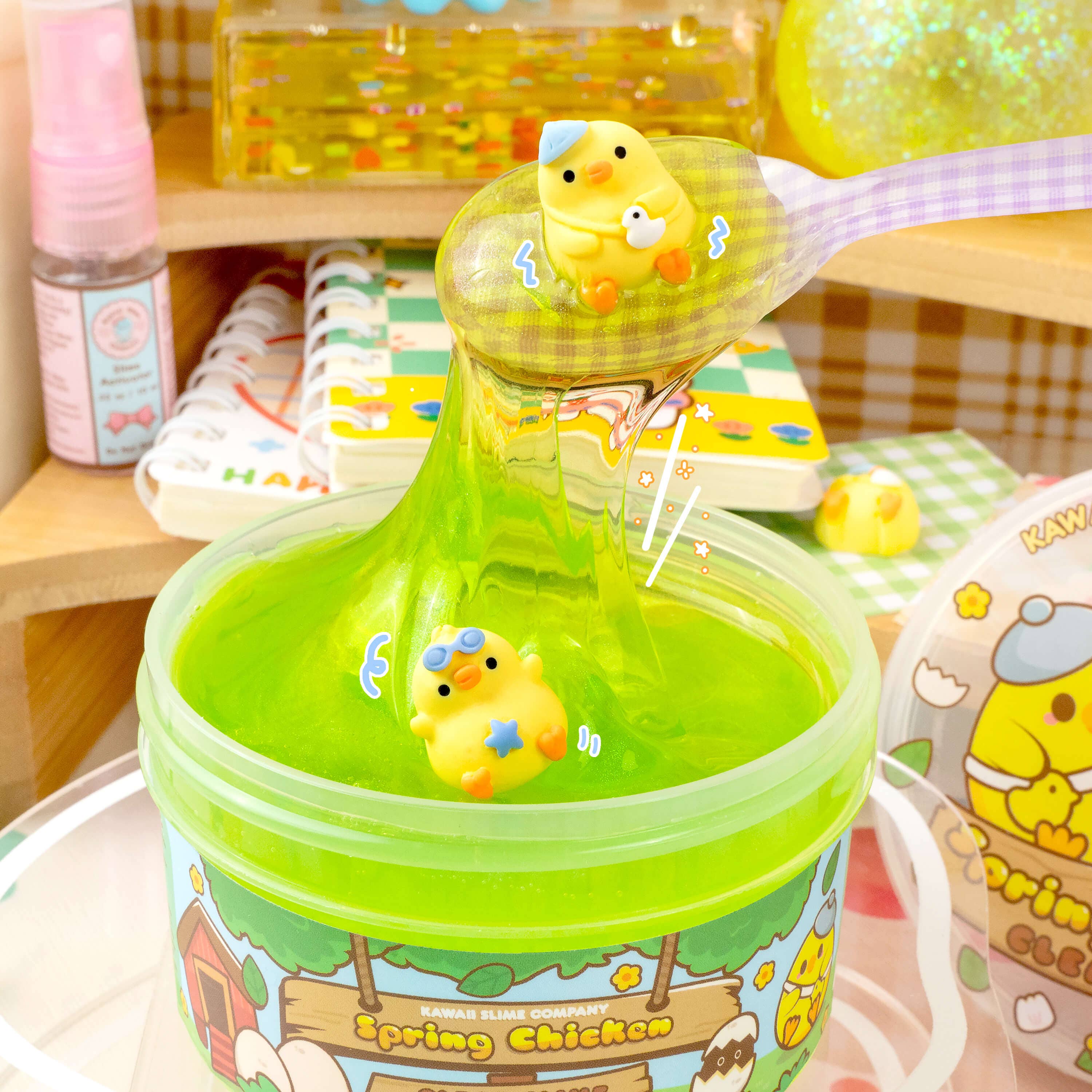 Spring Chicken Clear Signature Dome™ Slime | Kawaii Slime