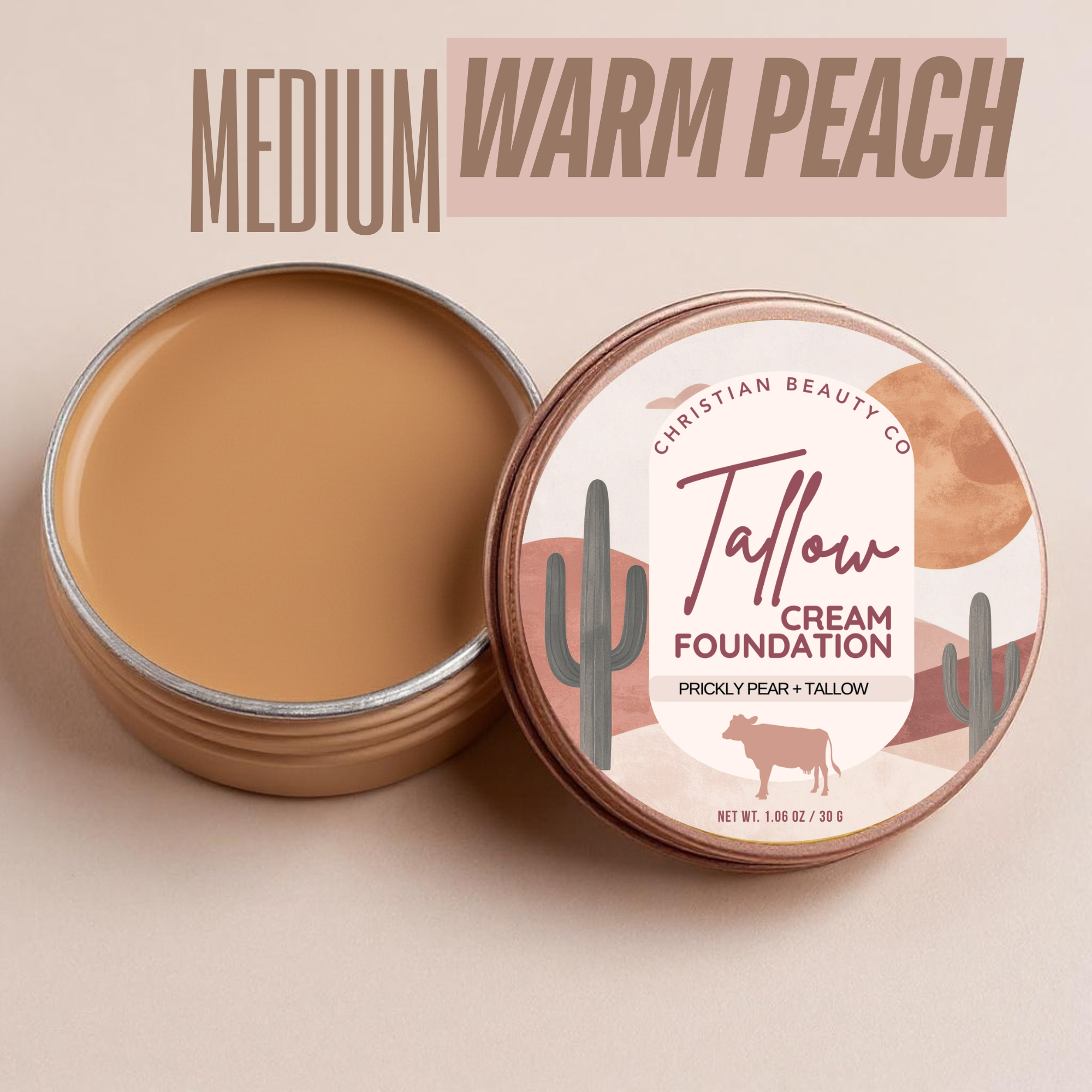 Tallow Cream Foundation | Christian Beauty Co