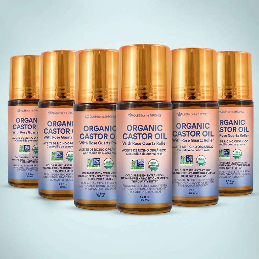 Organic Castor Oil Roll-On 1.7oz | Queen of the Thrones