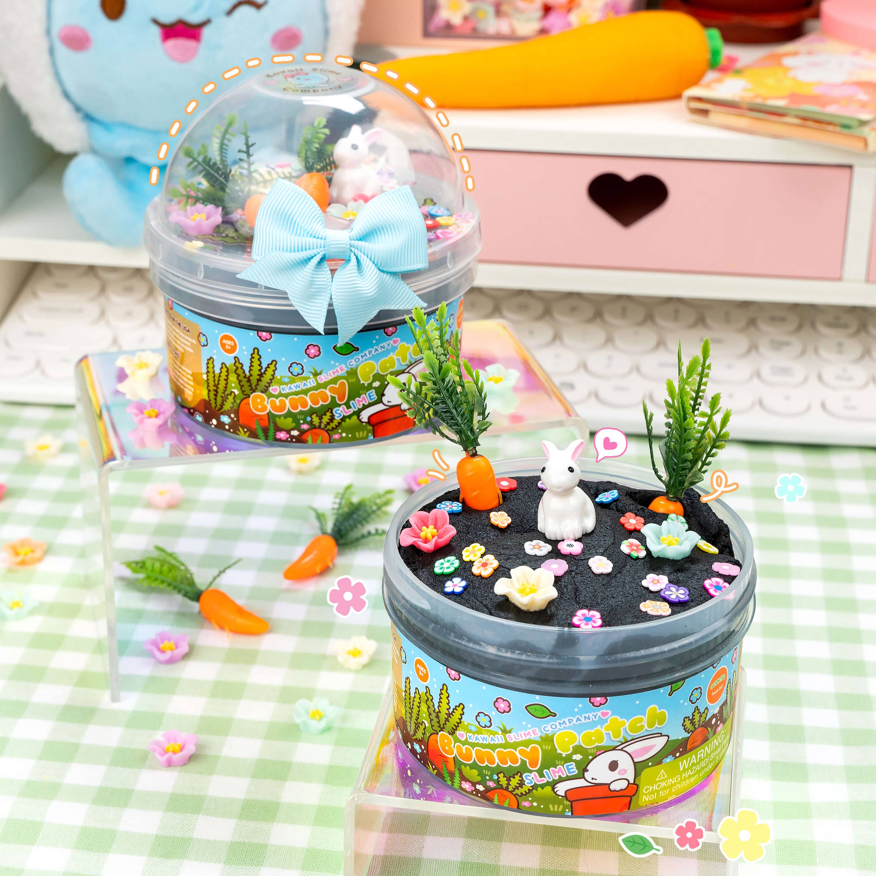 Bunny Patch Cloud-Dough Signature Dome™ Slime | Kawaii Slime