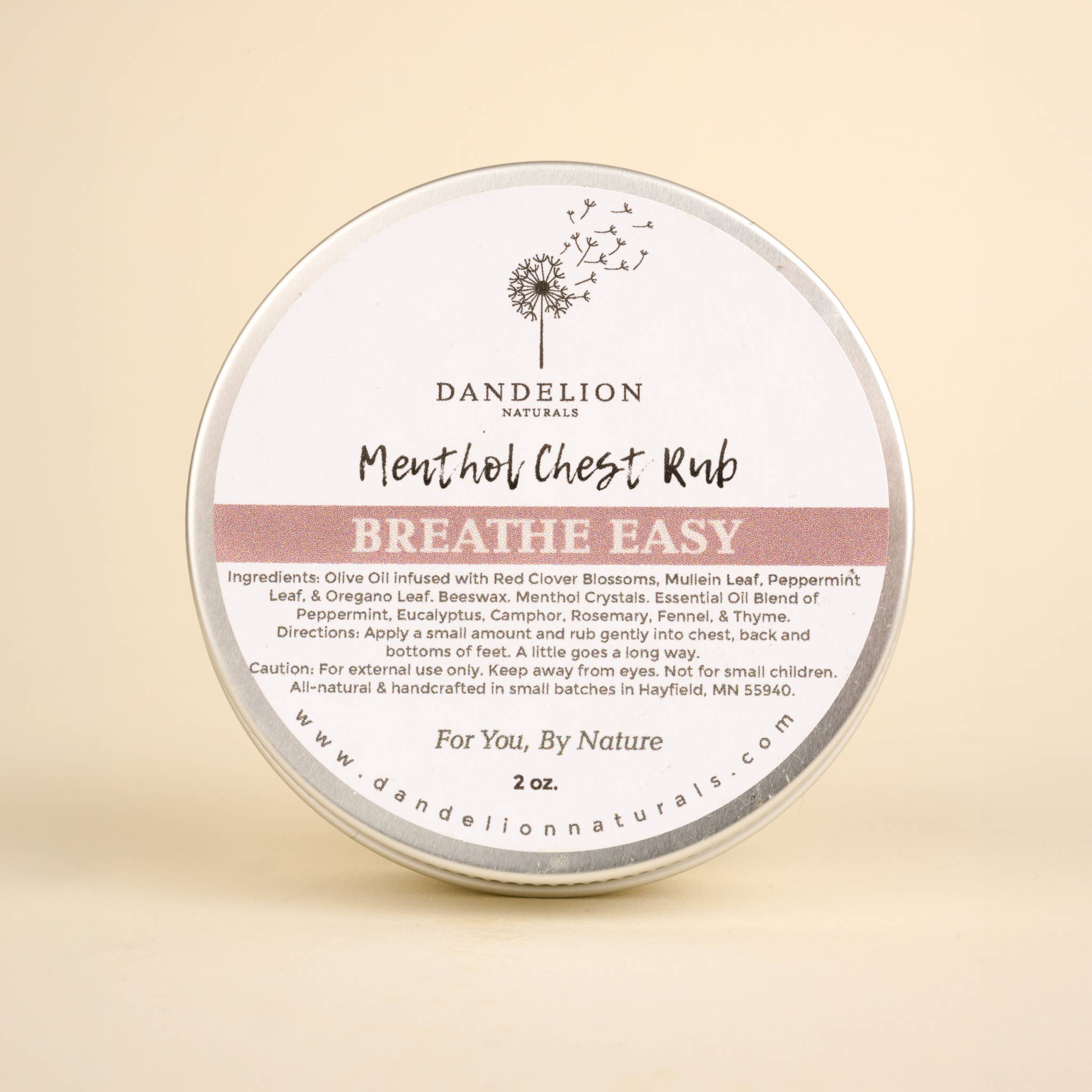 Breathe Easy Salve | Dandelion Naturals