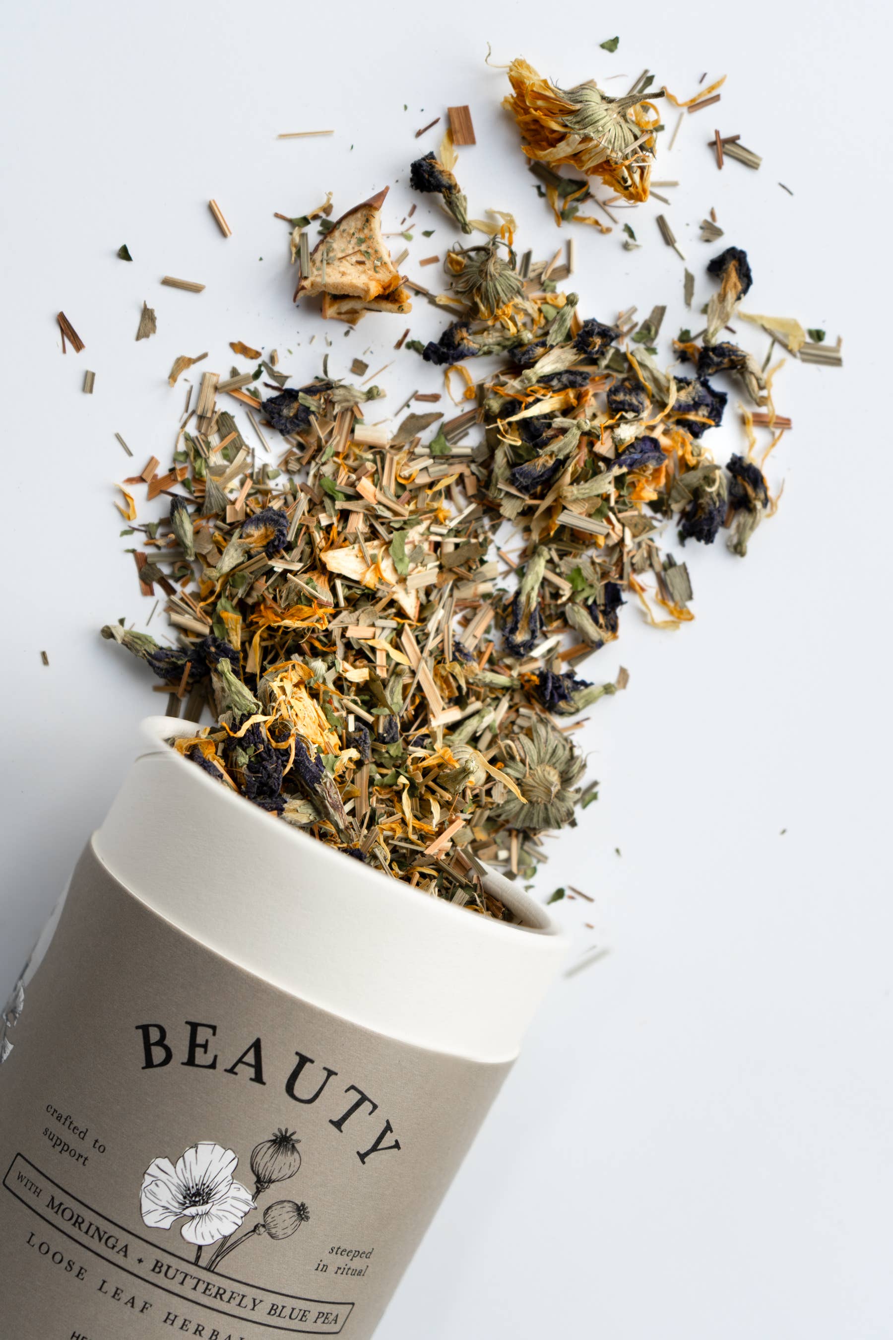 Beauty Loose Leaf Herbal Tea | Skin Health & Radiance Blend | Growing Up Rooted