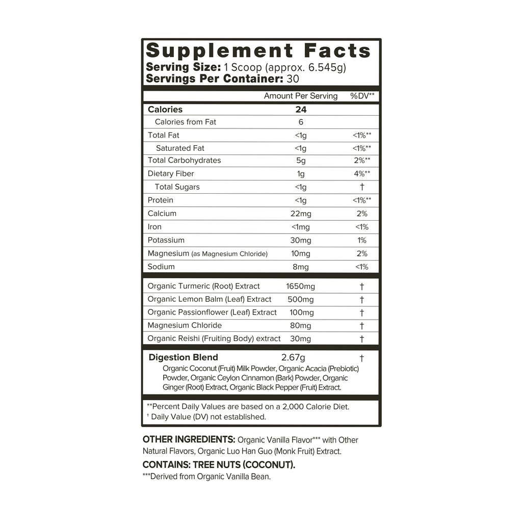 Gold-Turmeric Relaxing Superfood Powder Tea | Organifi