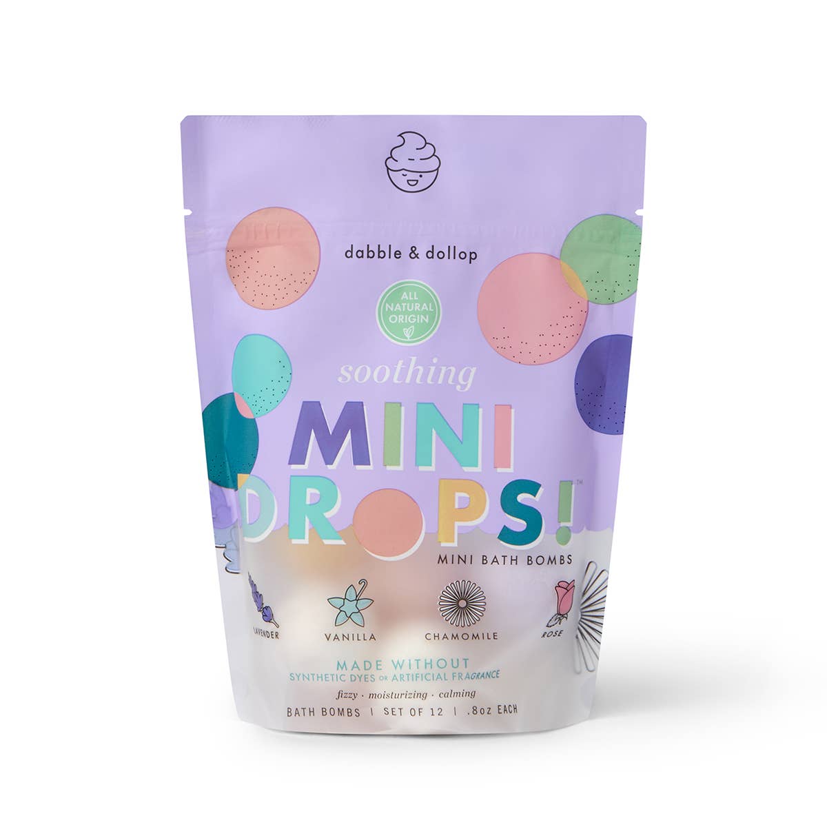 Mini Drops Bath Bombs - Soothing | Dabble & Dollup