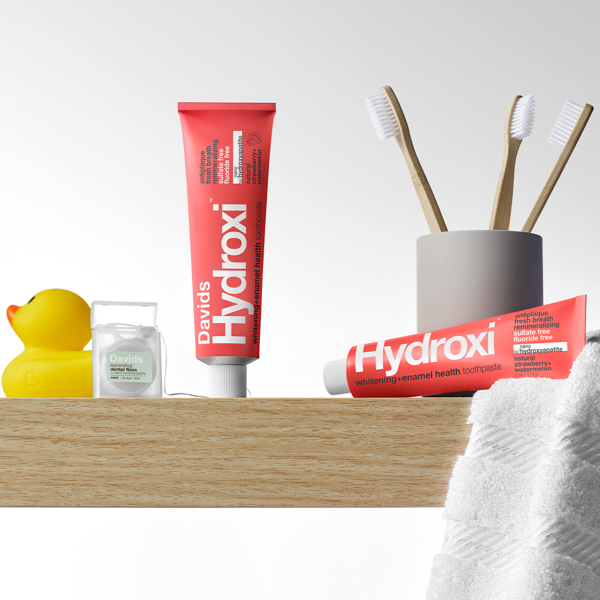 Hydroxi™ Whitening+ Enamel Health Toothpaste - Natural Strawberry + Watermelon | Davids Health Sciences, Inc
