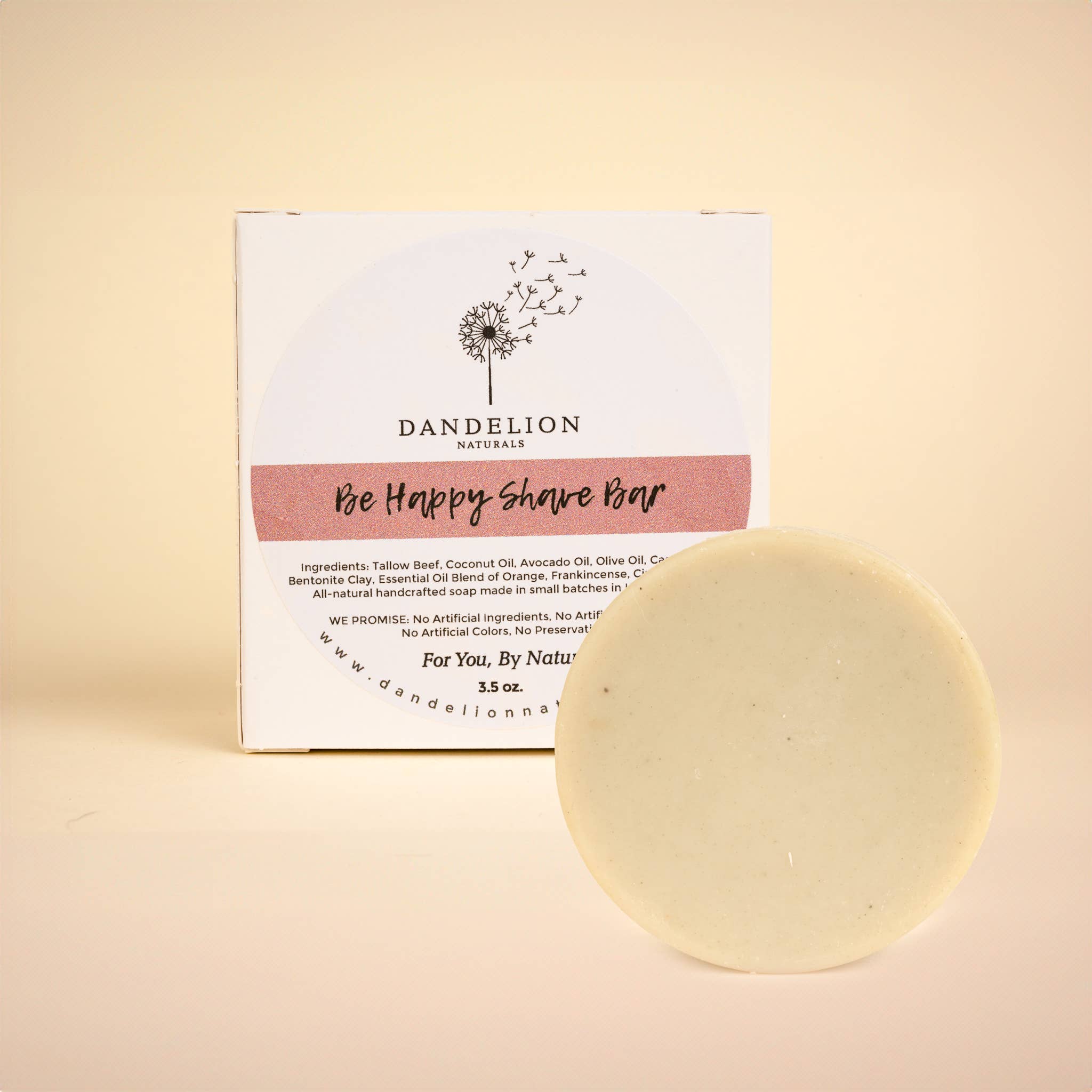 Tallow Shave Soap | Dandelion Naturals