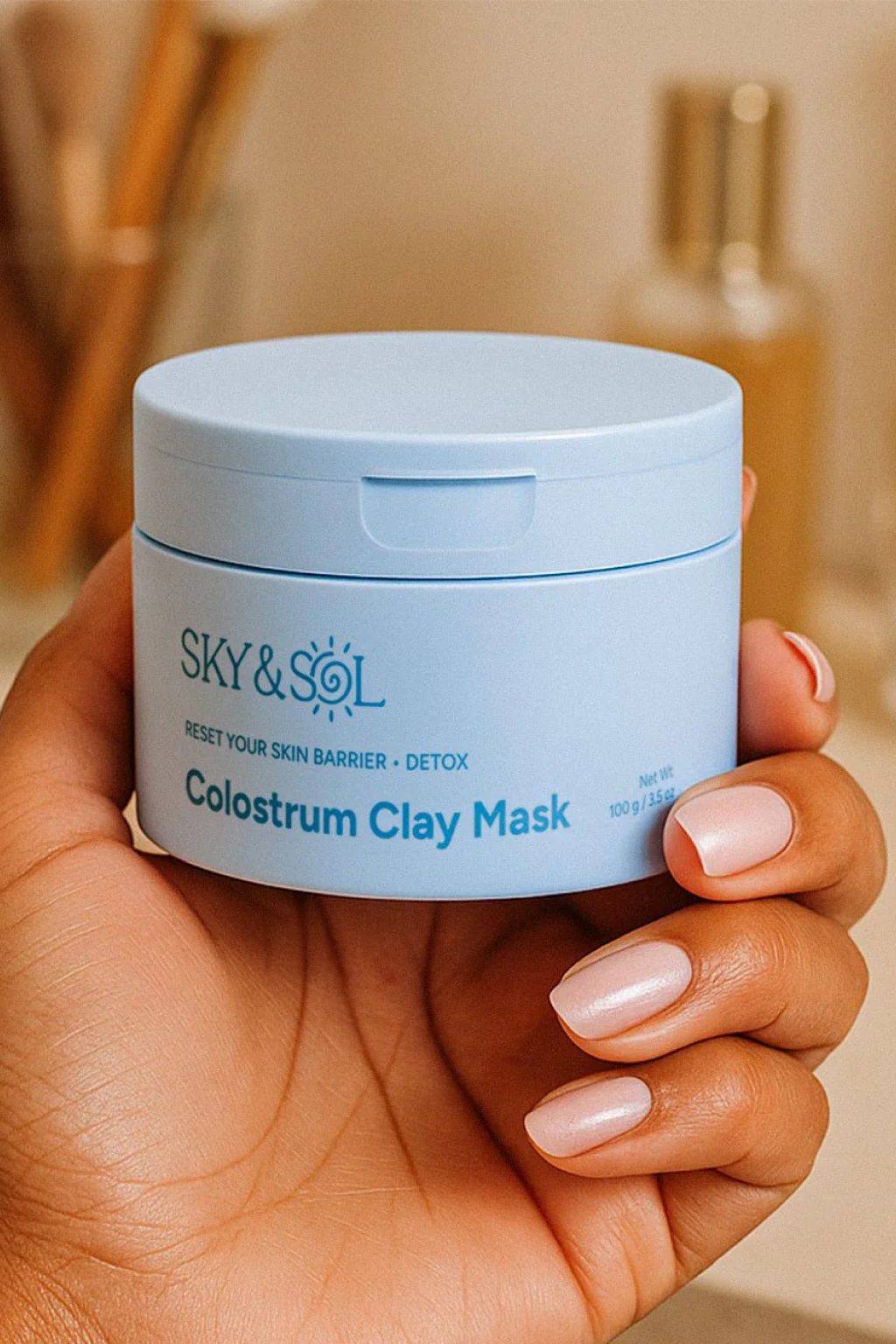 Purifying & Nourishing Tallow + Colostrum Clay Mask | Sky and Sol