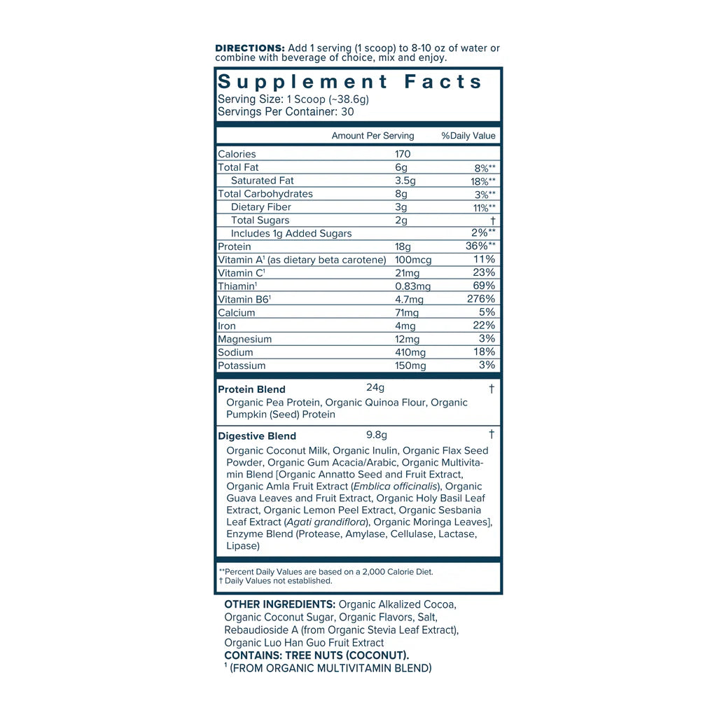 Complete Chocolate Protein Powder | Organifi