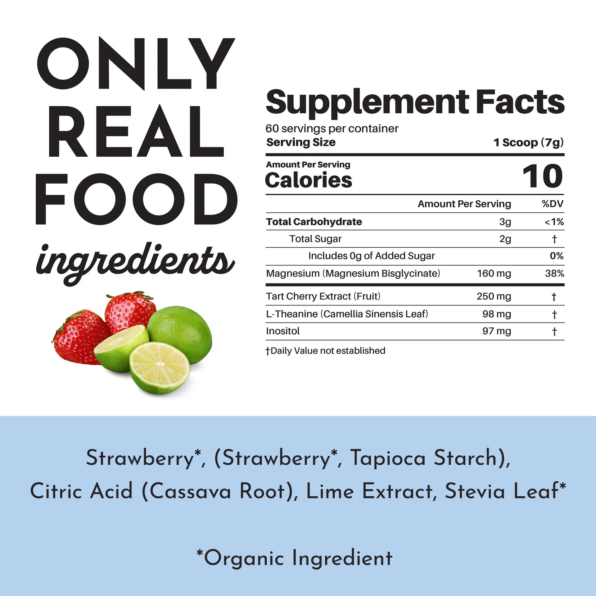 Strawberry Limeade Nighttime Relax for Kids | Just Ingredients