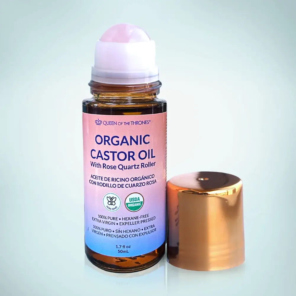 Rose Quartz Castor Oil Roller  | Queen of Thrones