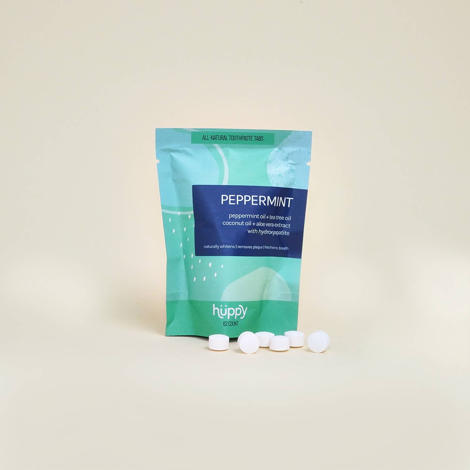 Peppermint Toothpaste Tablets Refill Bag | Huppy