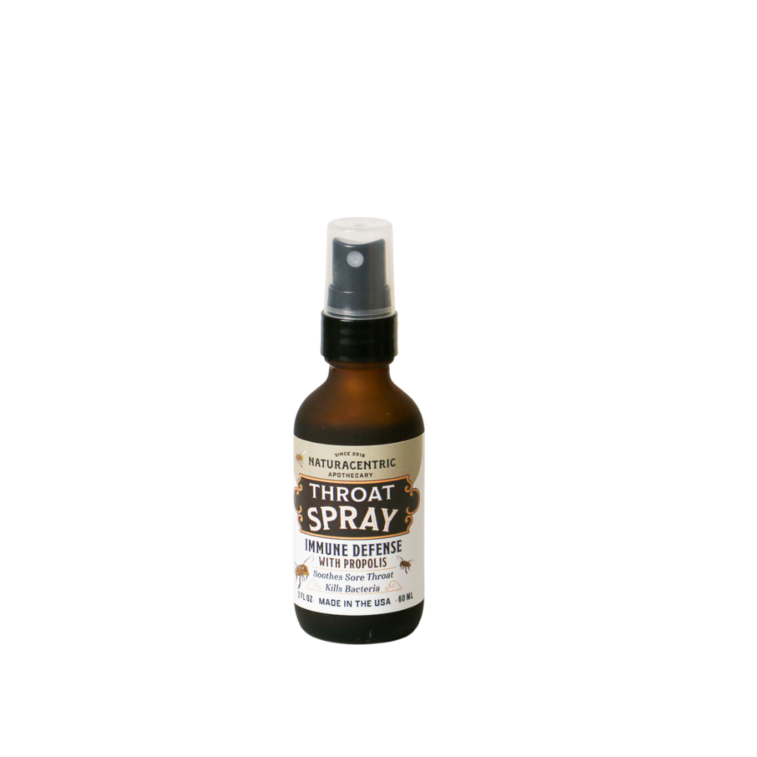 Immune Defense Throat Spray with Propolis & Honey | Naturacentric